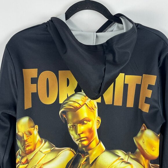 Unbranded Sweatshirt Hoodie Size M Black Long Sleeve Stretch Round Neck Fortnite - Picture 6 of 8